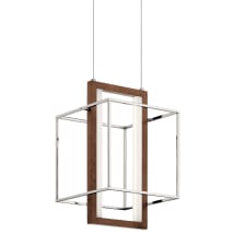 Polished Nickel / Faux Wood