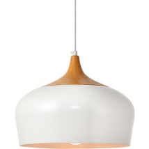 White / Natural Wood