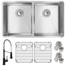 Stainless Steel Sink / Matte Black Faucet