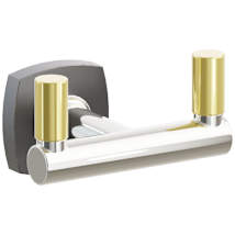 Oil Rubbed Bronze Rosette / Polished Nickel Stem / Unlacquered Brass Tip