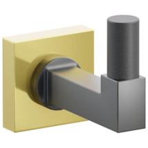 Unlacquered Brass Rosette / Oil Rubbed Bronze Stem / Flat Black Tip