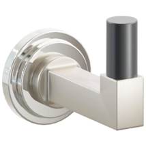 Polished Nickel Rosette / Satin Nickel Stem / Oil Rubbed Bronze Tip