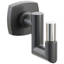 Oil Rubbed Bronze Rosette / Oil Rubbed Bronze Stem / Polished Nickel Tip