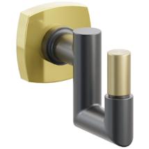 Unlacquered Brass Rosette / Oil Rubbed Bronze Stem / Satin Brass Tip