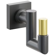 Oil Rubbed Bronze Rosette / Oil Rubbed Bronze Stem / Unlacquered Brass Tip