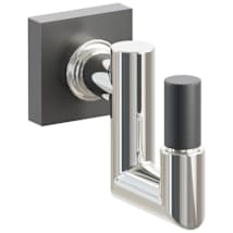 Oil Rubbed Bronze Rosette / Polished Nickel Stem / Flat Black Tip