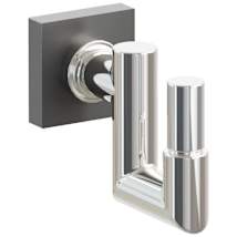 Oil Rubbed Bronze Rosette / Polished Nickel Stem / Polished Chrome Tip