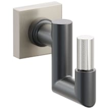 Satin Nickel Rosette / Oil Rubbed Bronze Stem / Polished Nickel Tip