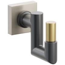 Satin Nickel Rosette / Oil Rubbed Bronze Stem / French Antique Tip