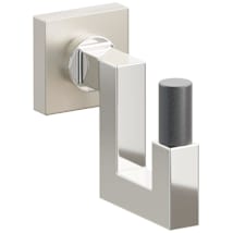 Satin Nickel Rosette / Polished Nickel Stem / Oil Rubbed Bronze Tip
