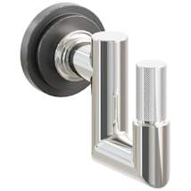 Oil Rubbed Bronze Rosette / Polished Nickel Stem / Polished Chrome Tip