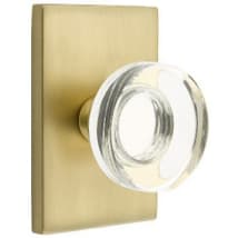 Emtek 8521PUS26 Polished Chrome Providence Non-Turning Two-Sided Dummy Door  Knob Set with Rectangular Rose from the Brass Classic Collection 