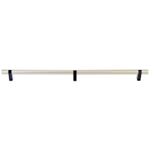 Satin Nickel / Flat Black Stem