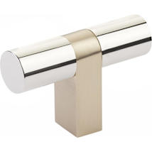 Polished Nickel / Satin Brass Stem