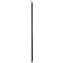 Flat Black / Satin Brass Stem