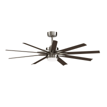 Brushed Nickel / Dark Walnut