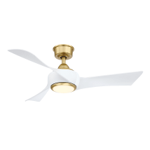 Brushed Satin Brass / Matte White
