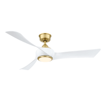 Brushed Satin Brass / Matte White