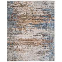 Blue / Ivory / Brown