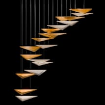 Silver / Amber Hammered