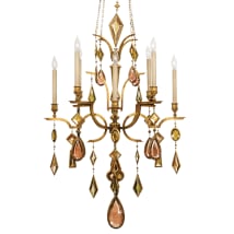 Variegated Gold Leaf with Multicolor Crystal