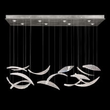 Silver Leaf / Clear / Opaline