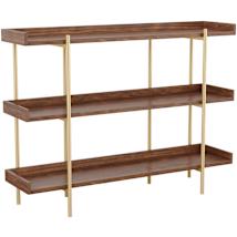 Walnut Wood Grain / Gold