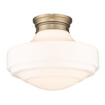 Modern Brass / Vintage Milk Glass