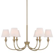 Brushed Champagne Brass / Empire Hardback White
