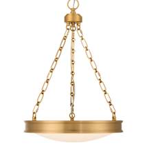 Brushed Champagne Brass / Etched Glass