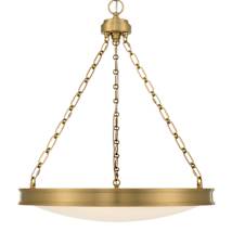 Brushed Champagne Brass / Etched Glass