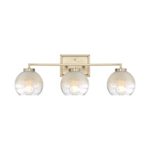 Brushed Champagne Bronze / Alabaster Glass