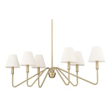 Brushed Champagne Bronze / Ivory Linen Shades