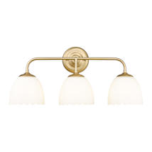 Brushed Champagne Bronze / Opal Glass