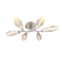 Metallic Beige Silver / Optic Rib Amber