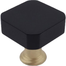 Matte Black / Satin Brass