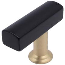 Matte Black / Satin Brass