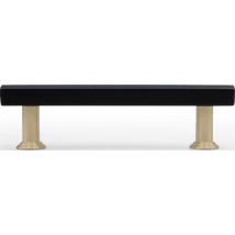 Matte Black / Satin Brass