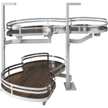Walnut / Polished Chrome