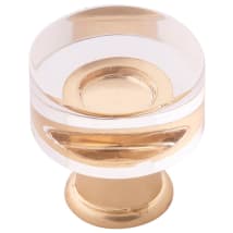 Crysacrylic with Brushed Golden Brass