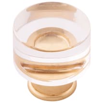 Crysacrylic with Brushed Golden Brass