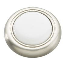 Satin Nickel and White