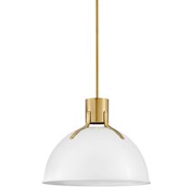 Polished White / Lacquered Brass