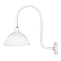 Gloss White / Brass