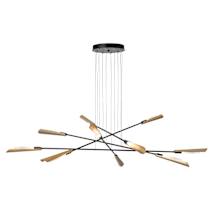 Black / Modern Brass / Frosted Gradient Glass