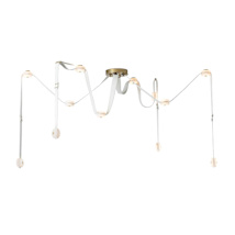 Modern Brass / White / Alabaster