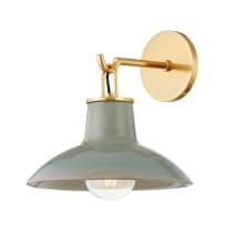 Aged Brass / Ceramic Moss Crackle