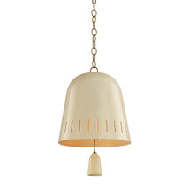 Patina Brass / Ceramic Ivory Crackle