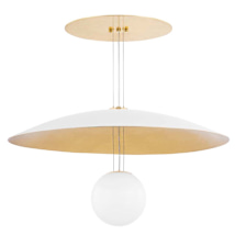 Soft White / Gold Leaf