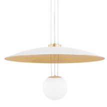 Soft White / Gold Leaf